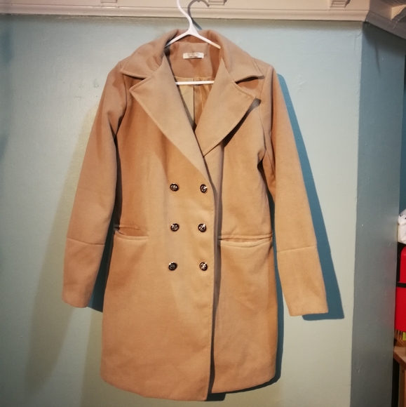 Brown Pea Coat - Picture 1 of 2